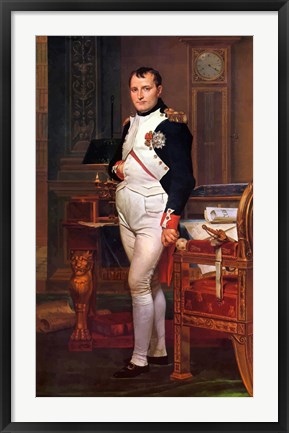 Framed Napoleon Bonaparte (digitally restored) Print