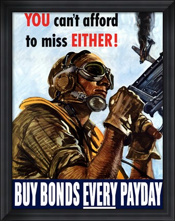 Framed Buy Bonds Every Payday Print