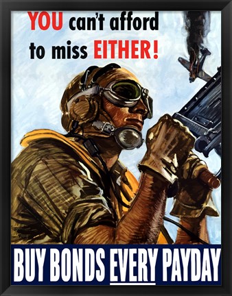 Framed Buy Bonds Every Payday Print