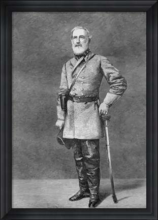 Framed General Robert E Lee Print