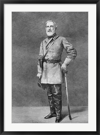 Framed General Robert E Lee Print