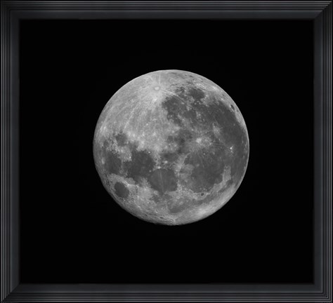 Framed Supermoon of March 19, 2011 Print