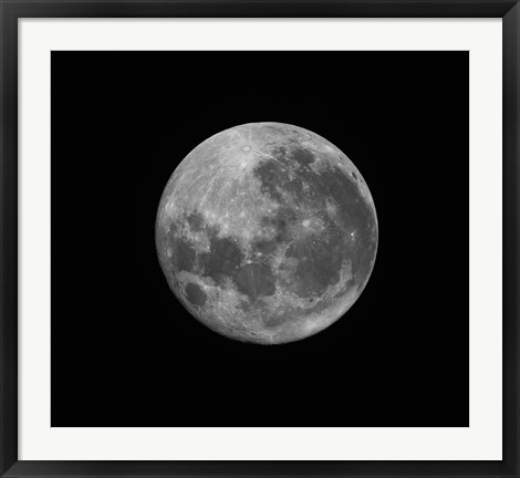 Framed Supermoon of March 19, 2011 Print