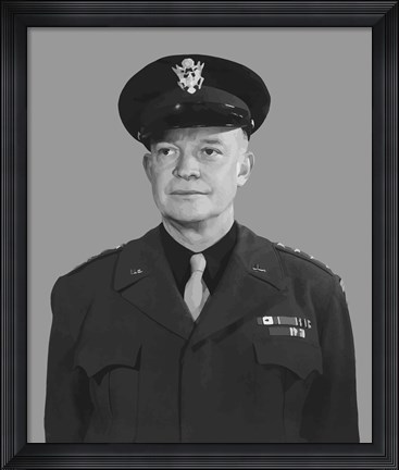 Framed Supreme Commander Dwight D Eisenhower Print