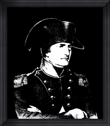Framed Napoleon Bonaparte in uniform Print