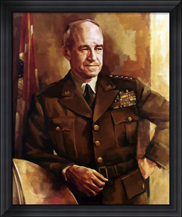 Framed Omar Bradley Print