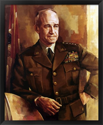 Framed Omar Bradley Print