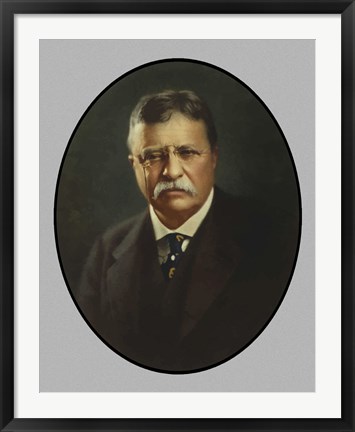 Framed President Theodore Roosevelt Print