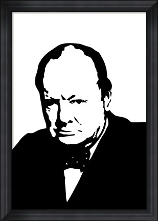 Framed Sir Winston Churchill Print