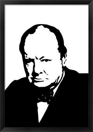 Framed Sir Winston Churchill Print