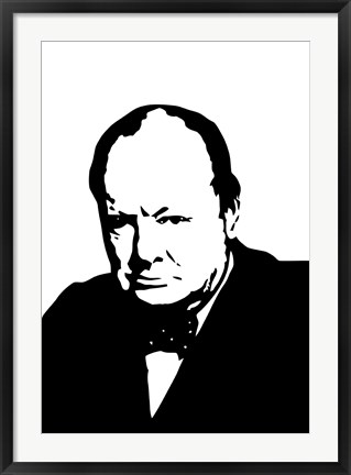 Framed Sir Winston Churchill Print