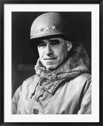 Framed Omar Bradley (digitally restored) Print