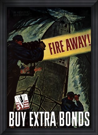 Framed Buy Extra Bonds Print