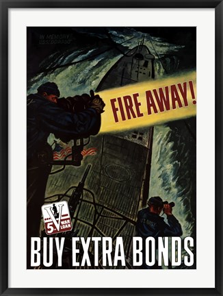 Framed Buy Extra Bonds Print