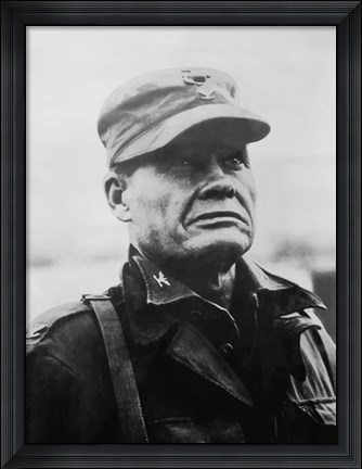 Framed General Lewis Chesty Puller Print