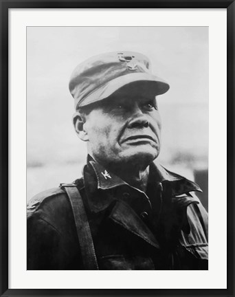 Framed General Lewis Chesty Puller Print