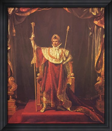 Framed Napoleon Bonaparte Print
