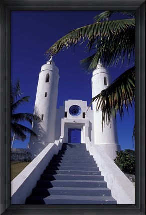 Framed St Peter Catholic Church, Long Island, Bahamas, Caribbean Print