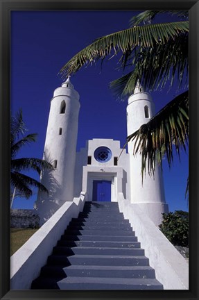 Framed St Peter Catholic Church, Long Island, Bahamas, Caribbean Print