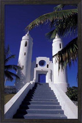 Framed St Peter Catholic Church, Long Island, Bahamas, Caribbean Print
