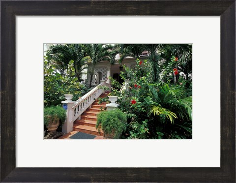 Framed Sunbury Plantation House, St Phillip Parish, Barbados, Caribbean Print