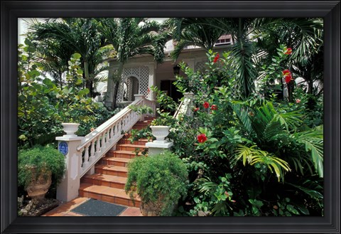 Framed Sunbury Plantation House, St Phillip Parish, Barbados, Caribbean Print
