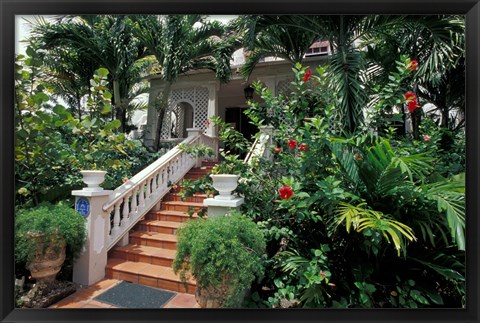 Framed Sunbury Plantation House, St Phillip Parish, Barbados, Caribbean Print