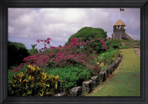 Framed Gun Hill, Barbados, Caribbean Print