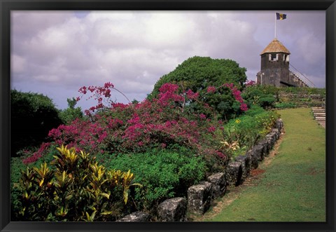 Framed Gun Hill, Barbados, Caribbean Print