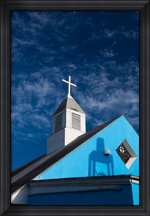 Framed Bahamas, Eleuthera, Harbor Island, Dunmore, Church Print