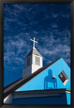 Framed Bahamas, Eleuthera, Harbor Island, Dunmore, Church Print