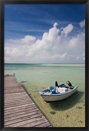 Framed Bahamas, Eleuthera, Harbor Island, Dunmore, harbor Print