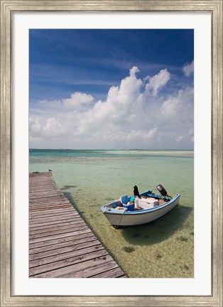 Framed Bahamas, Eleuthera, Harbor Island, Dunmore, harbor Print