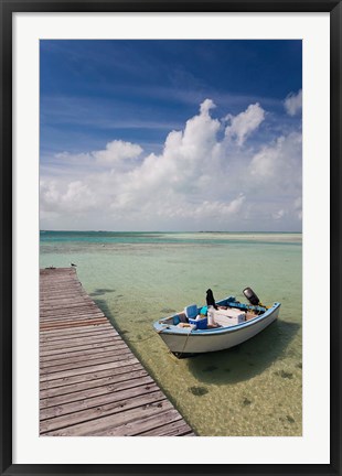 Framed Bahamas, Eleuthera, Harbor Island, Dunmore, harbor Print