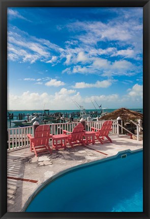 Framed Bahamas, Eleuthera, Harbor Island, Dunmore, Marina Print