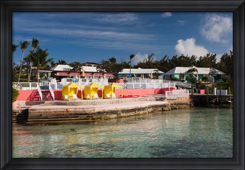 Framed Bahamas, Eleuthera, Romora Bay Yacht Club Print