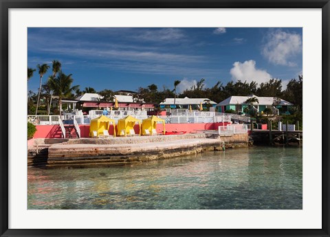 Framed Bahamas, Eleuthera, Romora Bay Yacht Club Print