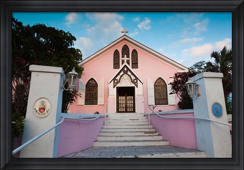 Framed Bahamas, Eleuthera, St Johns Anglican Church Print