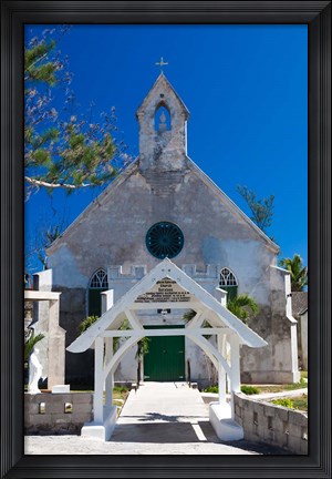 Framed Bahamas, Eleuthera, St Patrick&#39;s Anglican Church Print