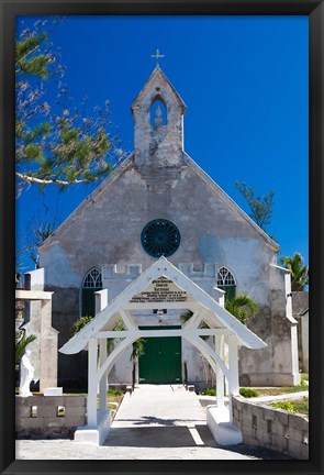 Framed Bahamas, Eleuthera, St Patrick&#39;s Anglican Church Print