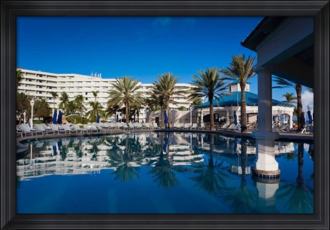 Framed Bahamas, Nassau, Sheraton Cable Beach Hotel Print