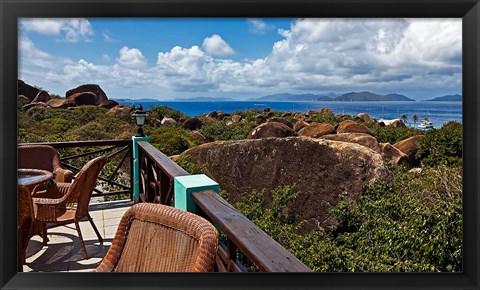 Framed Top of the Baths in Virgin Gorda, British Virgin Islands Print