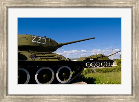 Framed Tanks, Museum of Playa Giron war, Bay of Pigs Cuba Print
