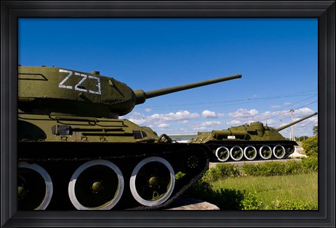 Framed Tanks, Museum of Playa Giron war, Bay of Pigs Cuba Print