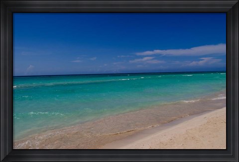 Framed Water and beaches of Cuba, Varadero Print