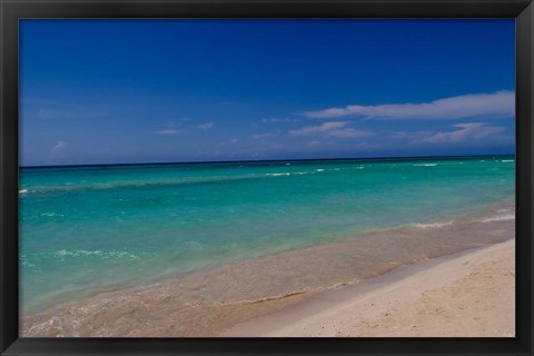 Framed Water and beaches of Cuba, Varadero Print