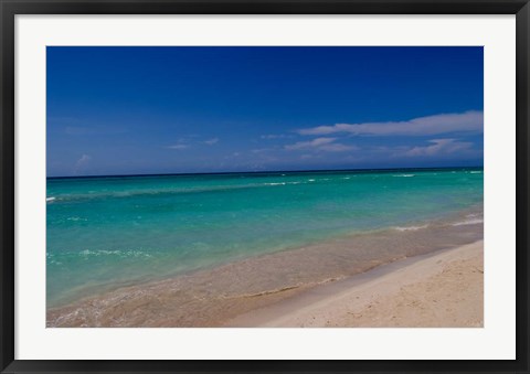 Framed Water and beaches of Cuba, Varadero Print
