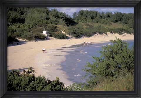 Framed View of Horseshoe Bay, Bermuda, Caribbean Print