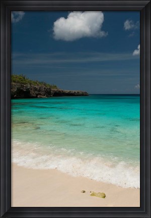 Framed Beach, Boca Slagbaai Slagbaai NP, Netherlands Antilles Print