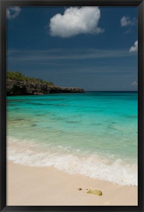 Framed Beach, Boca Slagbaai Slagbaai NP, Netherlands Antilles Print